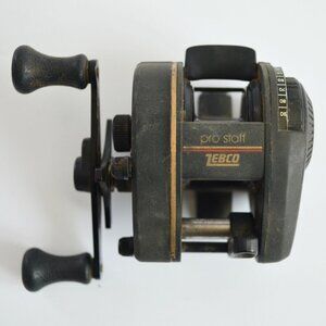 Zebco Pro Staff 110 Bait Casting Reel Fishing Vintage 1980's Baitcast WORKS!